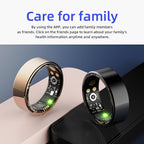 Smart Ring for Men & Women, Fitness and Health Tracker with Sleep Monitoring, Steps Counting, Daily Wellness Insights, IP68 Waterproof, No Subscription, Compatible with App (Black, 7)