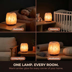 Himalayan Salt Lamp with Aromatherapy Tray & Dimmer Switch - Salt Rock Lamp for Bedroom, Relaxation & Sleep | Calming Meditation Spa Lamp | Himalayan Salt Diffuser | Warm Glow Night Light | Gift Ready