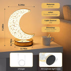 SupBri Moon Lamp, Crystal Lamp 3 Color Modes & Touch Control, Cute Night Light for Kids Girls Birthday, Bedroom,Ramadan Decorations