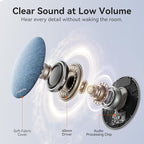 Kinglucky Pillow Speaker for Sleeping, Mini Bluetooth Speaker Under Pillow with Built-in Pink Noise White Noise Sound Machine for Sleeping, Headphone-Free Sleep Speaker for Side Sleeper Blue