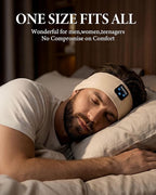 Sleep Headphones Bluetooth 5.4 Headband, Wireless Sleep Headphones with Ultra-Thin Stereo Speakers for Side Sleepers, Sports Headband Music Earphones Eye Mask for Nap Jogging Running Workout Air
