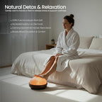 Himalayan Natural Salt Lamp Dome Shape – 8 Inch Detox Lamp for Foot and Hands, with Dimmer Switch, Handcrafted for Relaxation & Wellness