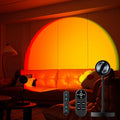 Sunset Lamp Projector with Remote Control and Button Switch,Multicolor Changing LED Projection Lamp 360 Degree Rotation Sunlight Lamp for Bedroom/Photography/Party/Tiktok Live/Room Decor/Gifts Women