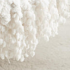 Throw Blanket for Couch, White Luxury Knitted Throws 60"x80", Textured Blankets with Handmade Fringe Tassels for Bed Sofa Decorative, Chunky Soft Farmhouse Boho Home Decor
