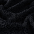 CYMULA Super Soft Knit Throw Blanket Twin Size Black-Lightweight Plush Fuzzy Fluffy Warm Cozy Blankets and Throws for Sofa Bed All Season Use, 60x80 inches