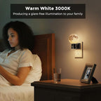L LOHAS LED Night Lights Plug Into Wall, Plug in Night Light with Light Sensor, 3000K Soft White, 0-100LM Brightness Adjustable, 3D Printing LED Light for Bedroom Birthday Gifts