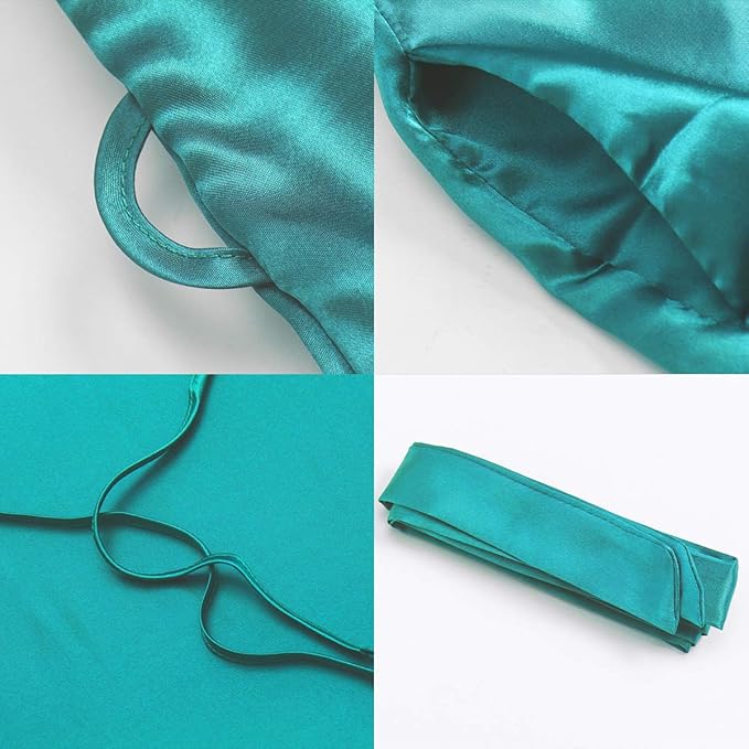 Women's Pure Color Satin Kimono Robe Short Bridesmaids Robe Dressing Gown
