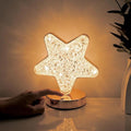 SupBri Star Lamp, Cute Night Light for Kids, Cordless Rechargeable Stepless Dimmable Touch Lamp with 3 Colors Modes for Living Room, Bedroom,Christmas Decorations