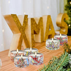 Scented Candles Gifts Set 24 Pack Soy Wax Travel Tin Advent Candles for Home 2.5 OZ jar Candles for Mom for Christmas, Birthday, Thanksgiving, Mother's Day.