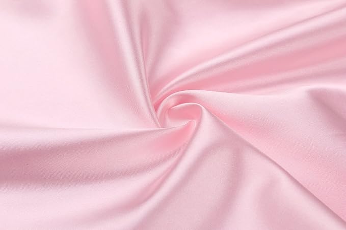 Women's Pure Color Satin Kimono Robe Short Bridesmaids Robe Dressing Gown