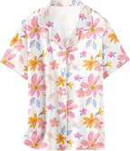 Girls & Womens Satin Pajamas Set, Silk Button-Down Sleepwear 2 Piece Nightwear, 3 Years - Women XXL