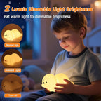 Tremdwoto Dog Night Light for Kids,Cute 7 Colorful Night Light Baby Girl Squishy Night Lights Lamp 1/3 Hour Timer Puppy Light Dimmable Nursery Nightlight，Kawaii Bedroom Decor,Gift for Boys and Girls