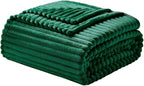 Nestl Blanket for Bed - Cozy Warm Fuzzy Blankets for Women (05 - Hunter Green, Throw (50" x 60"))