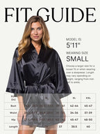 Turquaz Women's Bride Bridesmaids Silky Robe Satin Kimono Robes for Women Lingerie