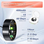 Smart Ring Health Tracker for Women, Sleep Tracker and Activity Monitoring, Heart Rate,SPO₂,Blood Pressure, No Subscription, Step Tracker Ring for iOS&Android (Black, #11)