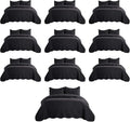 IR Imperial Rooms Queen Quilt Bedding Set (90" x 96") - Bulk Pack of 10 Wholesale for Hotels, Guest Bedroom & Airbnbs - Lightweight Microfiber Reversible Embossed Quilts Bedspreads (Black)