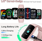 Zeacool Fitness Tracker with 24/7 Heart Rate, Blood Oxygen Sleep Monitor, 123 Sports Modes Calories Smart Watch,IP68 Waterproof Step Counter Activity Trackers Health Pedometer for Women Men