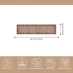 2x8 Washable Hallway Runner Rug – Non-Slip Modern Abstract Neutral Low-Pile Stain-Resistant Carpet Runner for Kitchen Entryway Bedroom Bathroom (Warm Taupe,2x8)