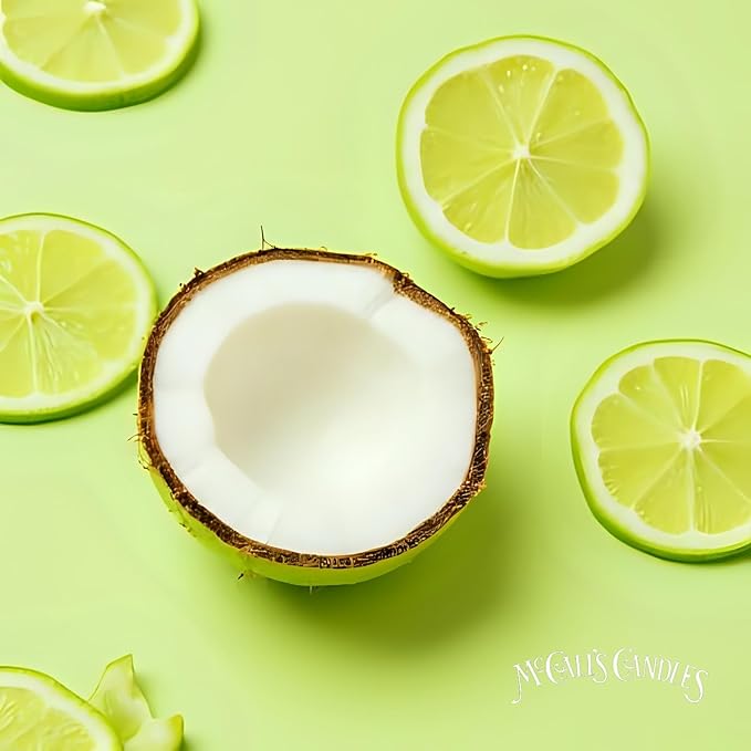 McCall’s Candles | Coconut Lime Verbena | Scented Wax Melt | Creamy Coconut, Lime, Mandarin & Sweet Vanilla | 6-Piece Break-Apart Bar | 12–24 Hours Per Wedge | Poured in the USA | 5.5 oz