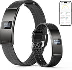 Smart Bracelet, Subscription-Free 24/7 Health Tracking, Heart Rate, SpO2, HRV & Sleep Tracker with IPX8 Waterproof, Wearable Activity & Fitness Tracker, 7-Day Battery, 2 Bands (Black)