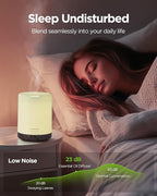 InnoGear 300ML Essential Oil Diffuser, Premium 5-in-1 Ultrasonic Aromatherapy Diffusers Scent Humidifier Aroma Diffuser Vaporizer Auto-Off Timer for Room Office Home, Brown, Medium
