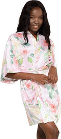 Turquaz Women's Bride Bridesmaids Silky Robe Satin Kimono Robes for Women Lingerie