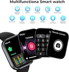 Smart Watch for Men Women, 1.83" HD Touchscreen Fitness Watch with Bluetooth Call&Message Notifications, 110+Sport Modes, 24/7 Heart Rate/Sleep Monitor, IP68 Waterproof Fitness Tracker for Android iOS