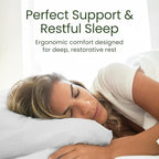 Shredded Memory Foam Pillow Queen Size - Cooling Bed Pillow for Sleeping for Stomach, Back and Body - 1 Pack Queen Soft Comfy Cool Memory Pillows for Side Sleeper