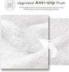 Ashler Faux Fur Rug, Upgraded Soft Faux Rabbit Fur White Area Rugs, 2 x 6 Feet, Machine Washable Nursery Decor Throw Rugs for Bedroom, Kids Room, Living Room