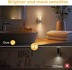 L LOHAS LED Night Light, Night Lights Plug into Wall, 3000K Soft White, 0-100LM Adjustable Brightness, 180° Rotating Plug in Night Light with Auto Light Sensor for Bathroom, Bedroom(Matte White)