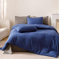 Cottonight Royal Blue Comforter Sets Full Bright Blue Bedding Comforter Full Size Quilts Blanket Ultra Soft Breathabe Solid Bedding Set for Women Men Adults Teens