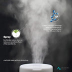 ASAKUKI Essential Oil Diffuser for Home, 300 ml Humidifier with Automatic Shut-Off, Quiet Aromatherapy Diffuser with 7 LED Lights for Living Room, Kitchen, Bedroom, Hotel - Light Brown