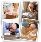 Umisleep Sleep Mask in Certified Mulberry Silk, 22 Momme 6A Soft Eye Masks for Sleep, Adjustable Sleep Masks for Women Men, Light Blocking Sleeping Mask, Silk Eye Mask for Sleeping, Blindfold, Pink
