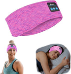 Wireless Sleep Headphones for Women - Bluetooth Headband for Side Sleepers with Adjustable Headband (Rose Red)