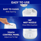 Vicks FilterFree Plus Cool Mist Plus Humidifier (VUL565), Medium Room –Filter-Free Cool Mist Humidifier for Baby, Kids and Adult Rooms, Works with Vicks VapoPads