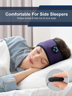 Lullaband Bluetooth Headband Headphones, Sleep Headphones for Side Sleepers, Comfortable Headband with Thin Speaker Microphone Handsfree Gift