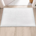 Small White Faux Rabbit Fur Rug 2x3 Fluffy Rug for Bedroom Chair Entryway Living Room Washable Non Shedding