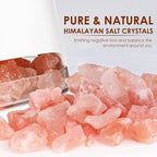 SALKING 2-in-1 Himalayan Salt Lamp & Ultrasonic Essential Oil Diffuser, Aromatherapy Diffuser Cool Mist Humidifier, Original Salt Therapy Lamp, 100% Pure Himalayan Salt, Ambient Glow, 150ml (White)