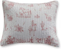 Rod's Dusty Rose Pink Cowgirl (Sham)-Vintage Western Cowgirl-Pink and White-Standard Sham Size (20x26in.)-Reversible-Cotton