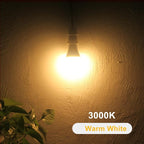 Qualilux Dusk to Dawn LED Light Bulbs Outdoor, Automatic On/Off, 60W Equivalent, Warm White 3000K, Energy Efficient 9.5W, 850 Lumen, A19, E26 Base, 2-Pack, HQ-H007