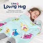 Kivik Weighted Lap Blanket 2 lbs, 20" x 30" Green Shark Small Weighted Blankets, All-Season Breathable Cute Mini Weighted Lap Pad, Soft Heavy Throw Blanket for Travel, Calming & Sleep, Washable
