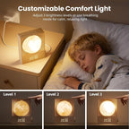 RETEYUNG Sunrise Alarm Clocks for Heavy Sleepers,Rotatable Moon Light with Gentle Wake-Up,Clock Night Lamp for Bedrooms - Snooze,10 Light Effects,10 Nature Sounds,15 Ringtones for Adults,Kids,Nursery