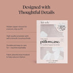 Kitsch Satin Pillowcase with Zipper for Hair & Skin - Softer Than Silk Pillow Cases, Cooling Satin Pillow Case, Wrinkle-Free, Machine Washable, Pillow Cases Standard Size 19x26 - Champagne Butterfly