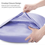 BEDELITE Satin Body Pillow Cover, Super Soft and Cooling Body Pillow Pillowcase for Hair and Skin, Breathable Silky Full Long Pillowcase Cover(20"x54", Lilac)