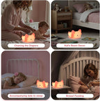 Tremdwoto Axolotl Night Light, 7 Colors Changing Cute Night Light for Kids with Dimmable & Timer,Lovely Rechargeable Novelty Nursery Light,Baby Room Decor,Axolotl Gifts for Girls and Boys