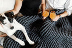 Nuzzie Original Knit Weighted Blanket - Breathable, Cooling, Hand Made Knit Throw Blanket for Sleep - Machine Washable, Stylish Design (Charcoal, Queen | 22lbs | 60"x80")