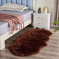 Ultra Soft Faux Sheepskin Fur Rug Coffee Fluffy Area Rugs Chair Couch Cover Fuzzy Rug for Bedroom Bedside Floor Sofa Living Room, 2x5 Feet