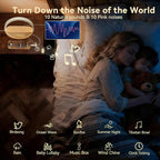 Vivilumens Wake Up Light Sunrise Alarm Clock - White Noise Sound Machine with 20 Soothing Sounds Sleep Better, Weekdays/Weekends Dual Alarms, Bedroom Bedside Lamp, Gift for Heavy Sleepers