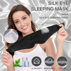 Sleep Mask with Headphones Bluetooth 5.4，LC-dolida 2025 New 3D Bluetooth Sleep Mask Headphones for Side Sleepers Women Men, Sustainable Luxury for Better Sleep