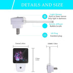 Butterfly Night Light,Fantasy Butterflies Fairy Plug in Night Lights 0.5W Sleep Friendly for Boys Girls Led Night Light Dusk to Dawn Sensor Nightlight for Stairway/Hallway/Bedroom